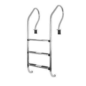 Escalera Mod. Confort 3 Peldaños AC. Inox. C/Anclaje