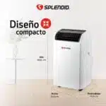 Aire acondicionado portátil 14000 BTU Frío/Calor WiFi Splendid - Imagen 7