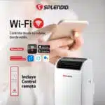 Aire acondicionado portátil 14000 BTU Frío/Calor WiFi Splendid - Imagen 4